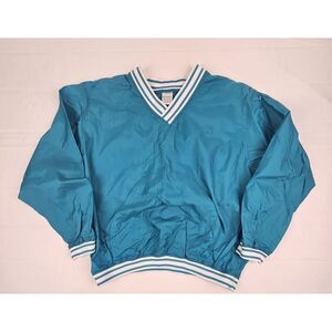 Jockey Pullover Mens Large.‎ Vintage Teal Windbreaker Longsleeve.